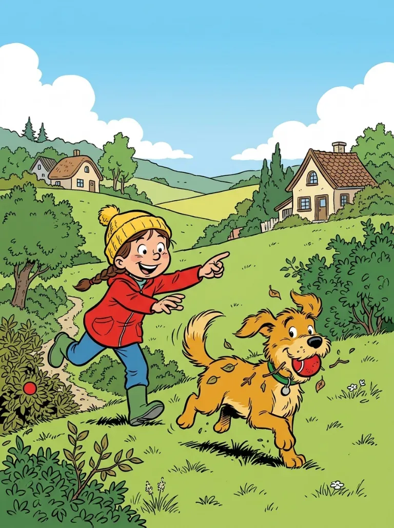 Forsiden til eksempelserien «Mia og Bamse» i stilen Klassisk Europeisk (Fransk-belgisk)