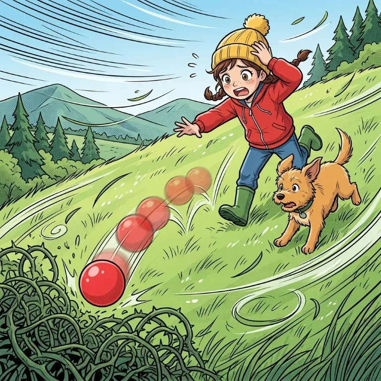 Rute 2: Men så tar et vindkast ballen!