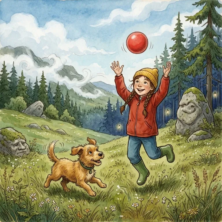 Rute 1: En perfekt ettermiddag for lek på enga.